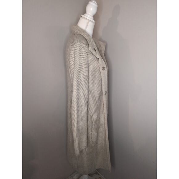 Made in Italy Bianca chunky oversized sweater knit cardigan M - Picture 5 of 8